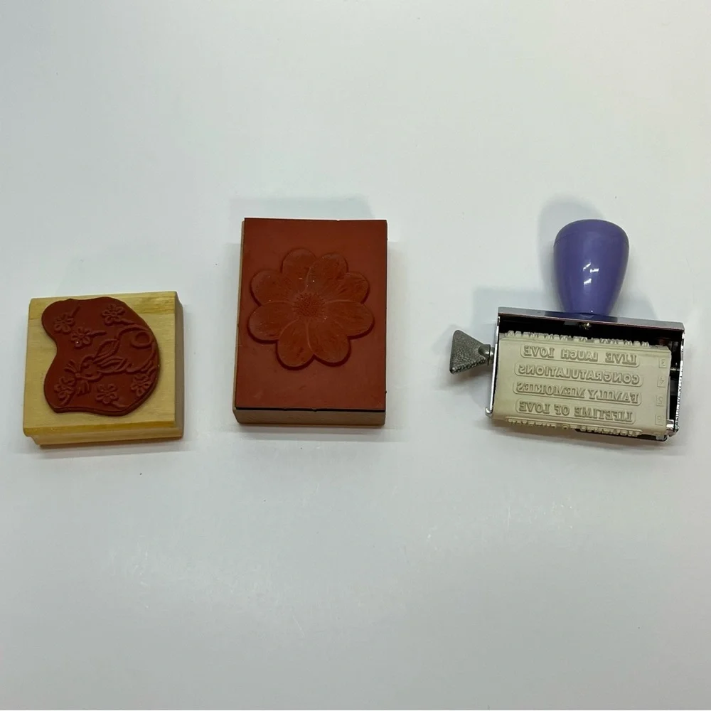 crafting stamps‎ flowers bunny spring holidays